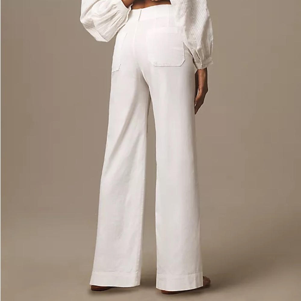 Anthropologie • The Colette Beachy Linen Full-Length Wide-Leg Pants - Picture 2 of 6